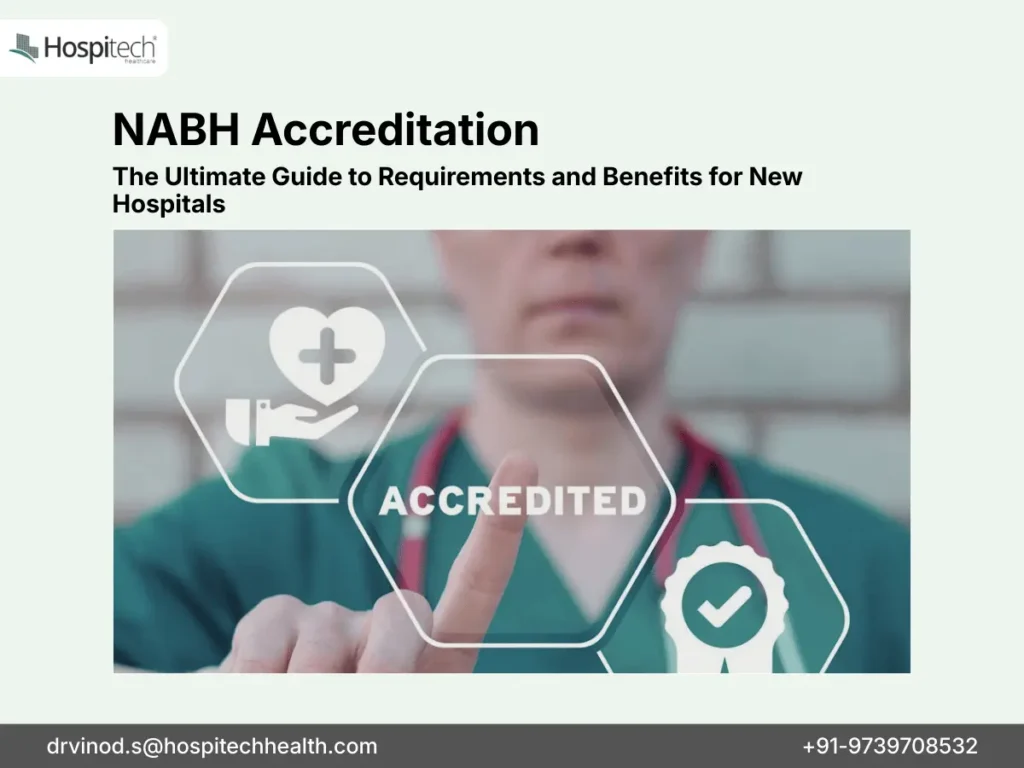 A medical professional selecting an accreditation icon on a transparent interface.