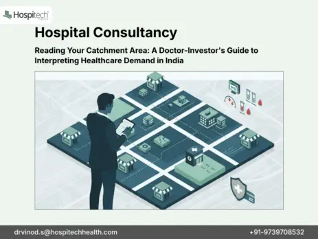 A doctor-investor analyzing healthcare demand through local signals, data, and research in an Indian catchment area.